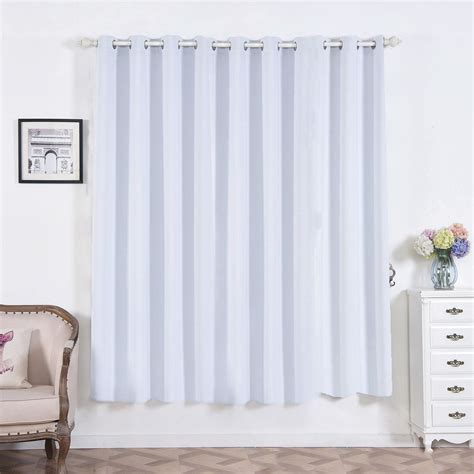 White Soundproof Curtains | 2 Packs | 52 x 84 Inch Grommet Curtains ...