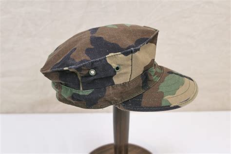 US Army Cap Utility Woodland Camouflage Ripstop Fieldcap X-Small | Lomax Militaria