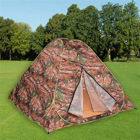 Cnlinkco 2-3 Persons Outdoor Camping Hiking Camouflage Tent Pop Up Tent ...