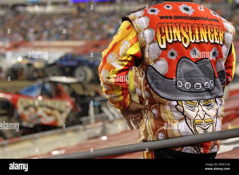 March 3, 2012: Monster truck Gunslinger driver Scott Hartsock in action during Monster Jam at ...