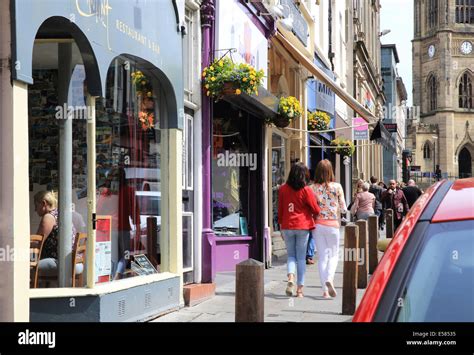 Independent shops on famous Bold Street in Liverpool in the Ropewalks ...