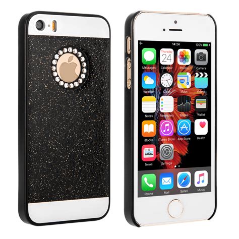 Yousave Accessories iPhone SE Flash Diamond Case - Blac