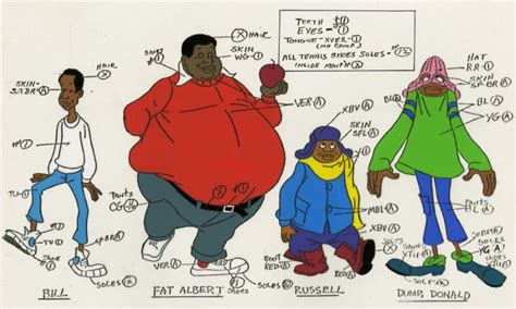 Fat Albert and the Cosby Kids Size Comparison Model Cel - ID ...