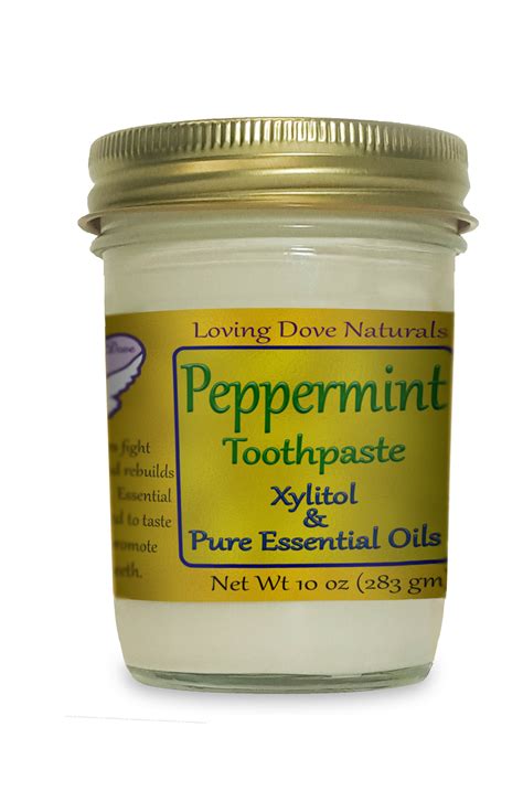 Peppermint Xylitol Toothpaste 10 oz (283 g) - Loving Dove Farmasia