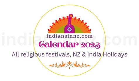 Festival Holidays 2023 - indiansinnz.com - Kia Ora | Namaste