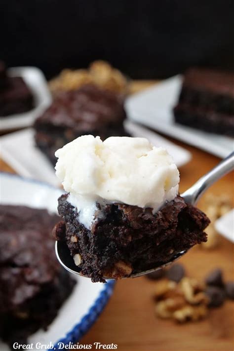 Dark Chocolate Brownies - Great Grub, Delicious Treats