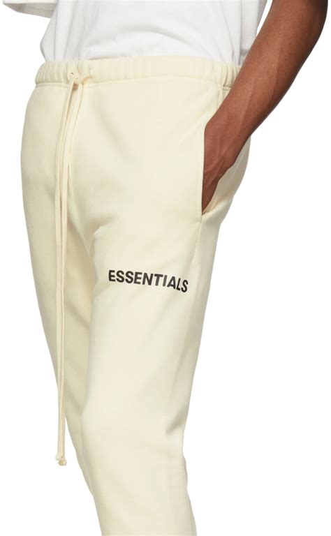 Essentials: Off-White Fleece Lounge Pants | SSENSE | Fleece lounge pants, Clothing essentials ...