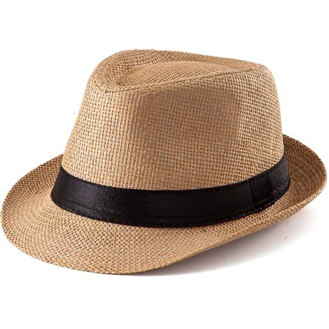 Outdoor Straw Fedora Hat Mens Fedora Hats for Men Trilby Hat Sun Hat Panama Hat Wool– JOYINBOX