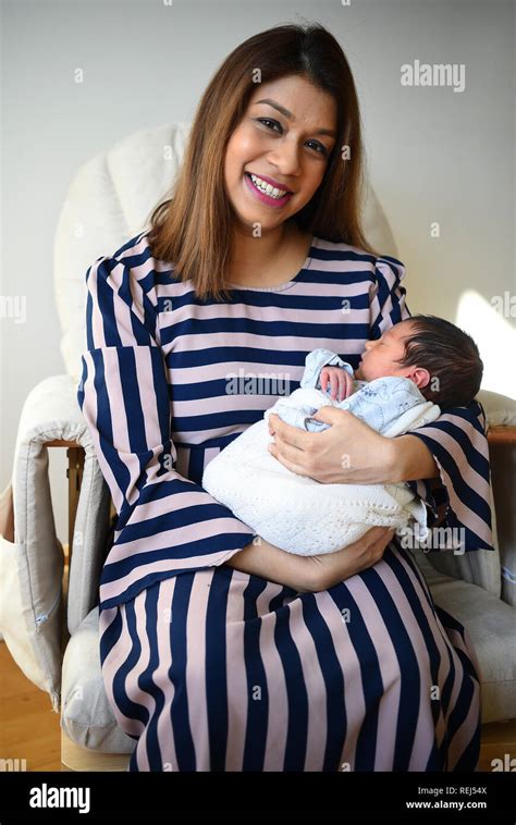 Tulip Siddiq, MP for Hampstead and Kilburn, with her newborn son ...