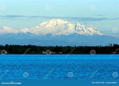 Mount Baker stock photo. Image of ocean, mountains, volcano - 125377156