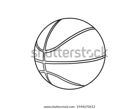 Basketball Line Art Vector Design Stock Vector (Royalty Free) 1944670612 | Shutterstock