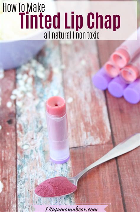 Easy Homemade Tinted Lip Chap Recipe - Fit As A Mama Bear