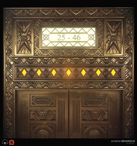 Art Deco Elevator Door