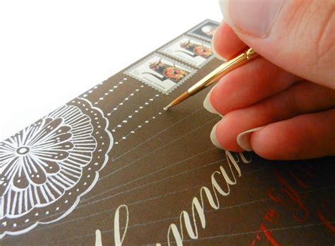 A Guide to Using Metallic and Gold Calligraphy Inks – The Postman's Knock