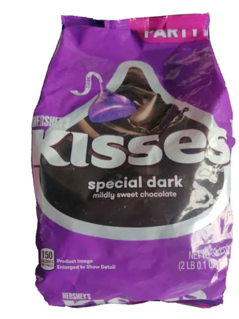 HERSHEY'S KISSES SPECIAL Dark mildly sweet Chocolate Candy Party Pack ...