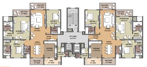 Luxury Apartment Complex | Apartment floor plans, Architectural floor plans, Building design plan