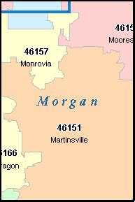 Avon Indiana Zip Code Map