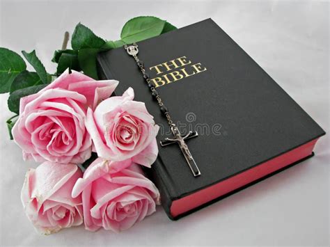 Bible With Roses And Rosary Stock Photos - Image: 9849293