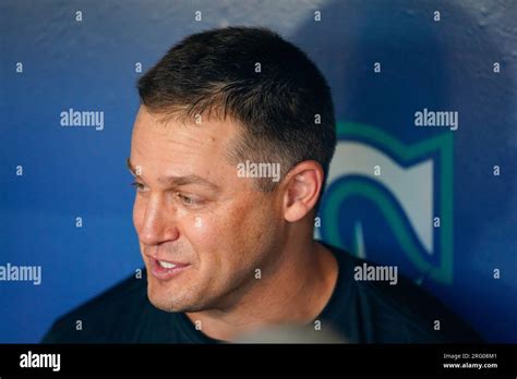 Former Seattle Mariners pitcher Paul Sewald talks with media after ...