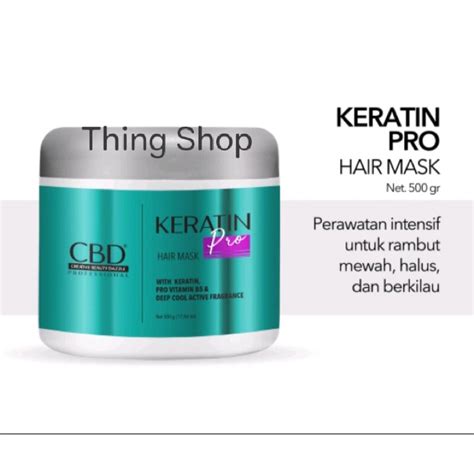 Jual CBD KERATIN PRO DAILY HAIR MASK / Masker Rambut Keratin Wangi 72 Jam - 500 gram Indonesia ...