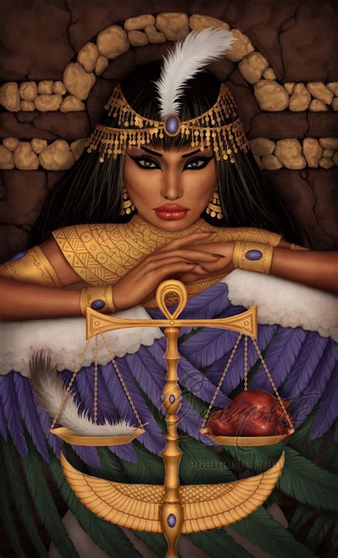 Ma'at by Enamorte | Egyptian goddess, Libra art, Maat goddess