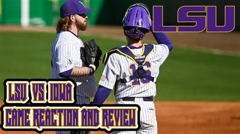 LSU Baseball vs Iowa Game Reaction and Review| LSU Baseball #lsu #collegebaseball - YouTube