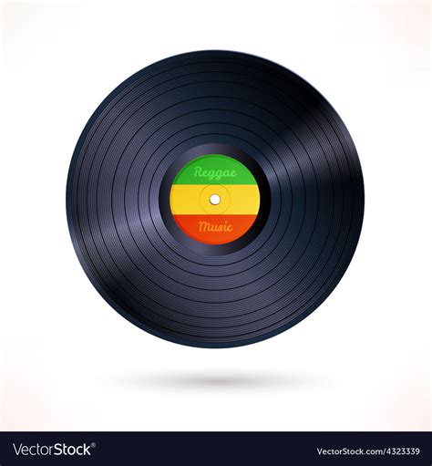 Reggae vinyl record Royalty Free Vector Image - VectorStock