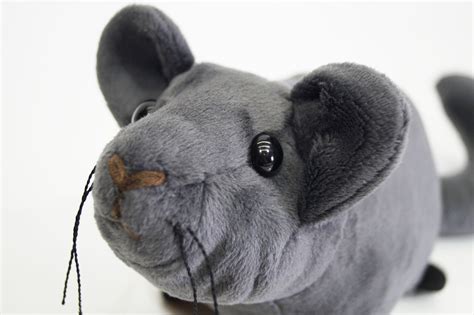 Stuffed chinchilla Plush toy Gray chinchilla Stuffed | Etsy