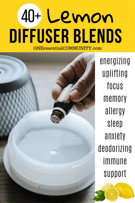 Lemon Diffuser Blends - Free Printable - One Essential Community