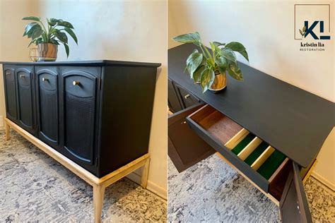 Mid Century Modern Media Stand/ Credenza – Kristin Lia Restoration