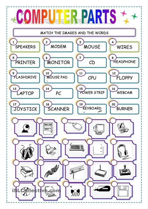 Computer Verbs Worksheet - Free Esl Printable Worksheets Made ...