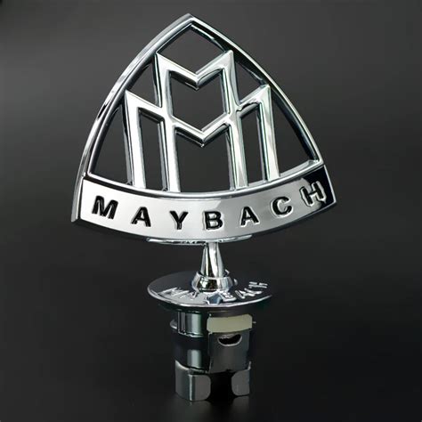 Maybach Logo Car For Front Standing Metal Mark Emblem Auto Hood Rear Badge For Mercedes-benz ...