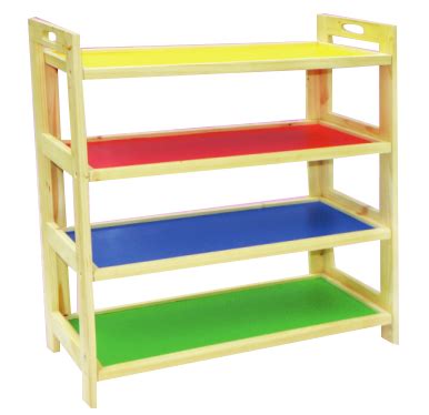 Meraki DIY Kids Wooden Multipurpose Storage Rack - 4 Shelves, Medium at Rs 1750/piece in Noida