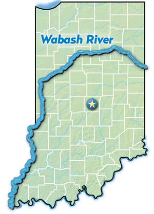 Wabash River Map