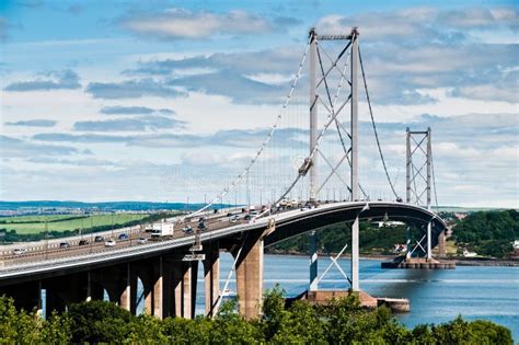 Forth Road Bridge stock image. Image of piers, scotland - 20739625