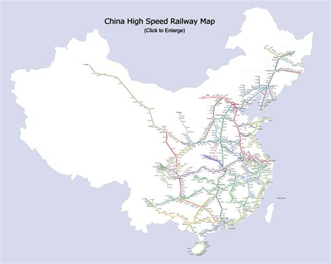 China Railway Maps, 2018 Train Map of High Speed Rail, PDF Download