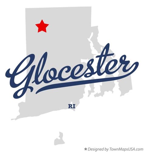 Map of Glocester, RI, Rhode Island