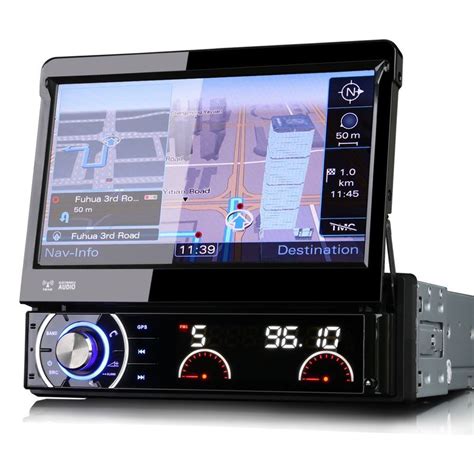 7" Single DIN Car Radio DVD CD Player Stereo GPS SatNav UK Europe ...