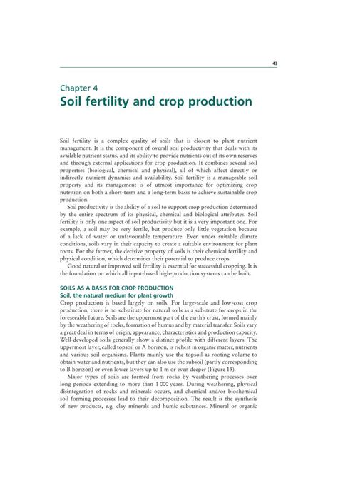 Soil Fertility and Crop Production - DocsLib