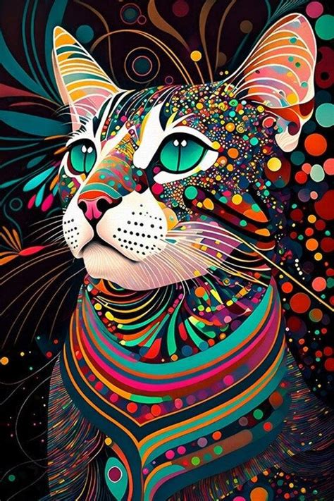 Modern cat art – Artofit