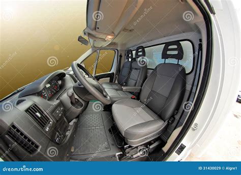 Delivery van interior stock image. Image of commercial - 31430029