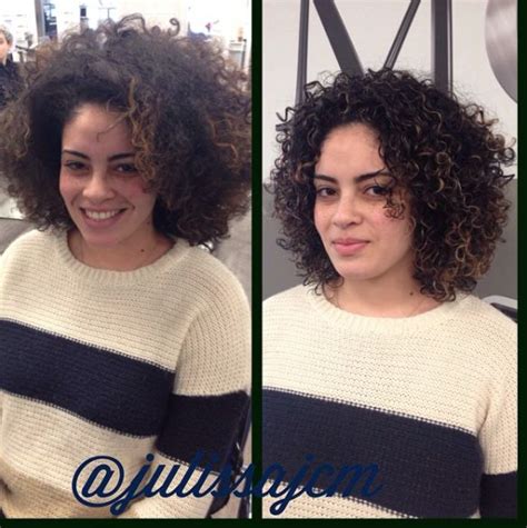 before and after ouidad haircut done by Julissa #shorthair # ...