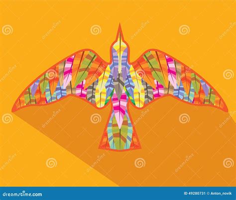 Color bird top view stock vector. Illustration of decoration - 49280731