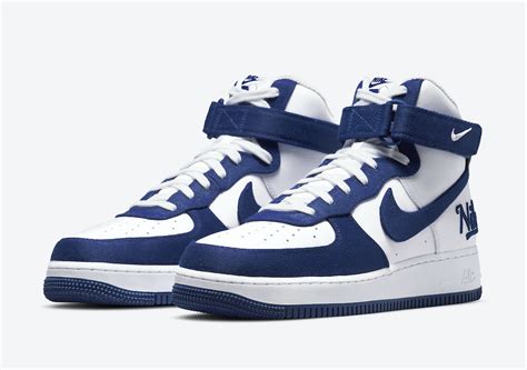 Nike Air Force 1 High EMB Dodgers Rush Blue DC8168-100 Release Date - SBD