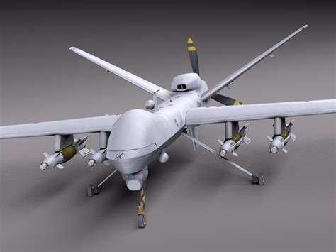 US Drone Reaper MQ-9 3D Model by SQUIR