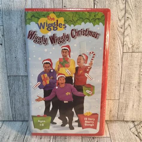 THE WIGGLES: WIGGLY Wiggly Christmas VHS 2000 Clamshell Cartoon New ...