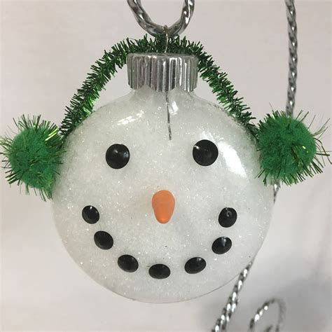 Snowman Ornament Glass Ornaments Winter Wonderland