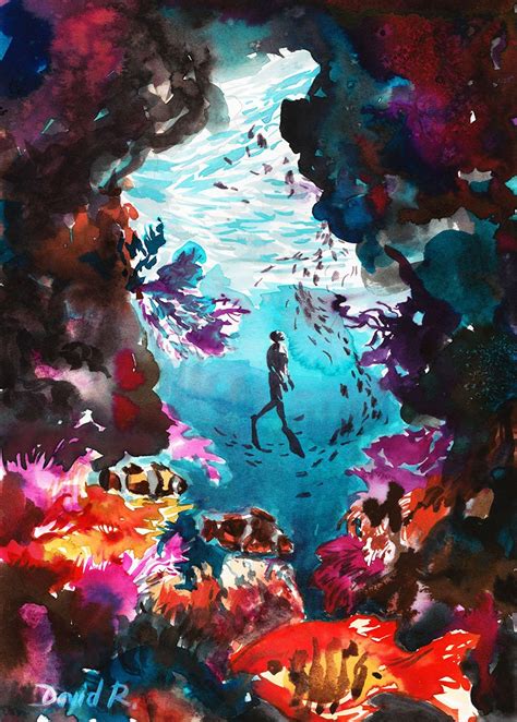 Coral Reef Watercolor Painting at GetDrawings | Free download