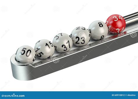 Lottery balls in a row stock illustration. Illustration of collection - 60910812