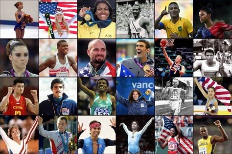 Famous Athletes Collage